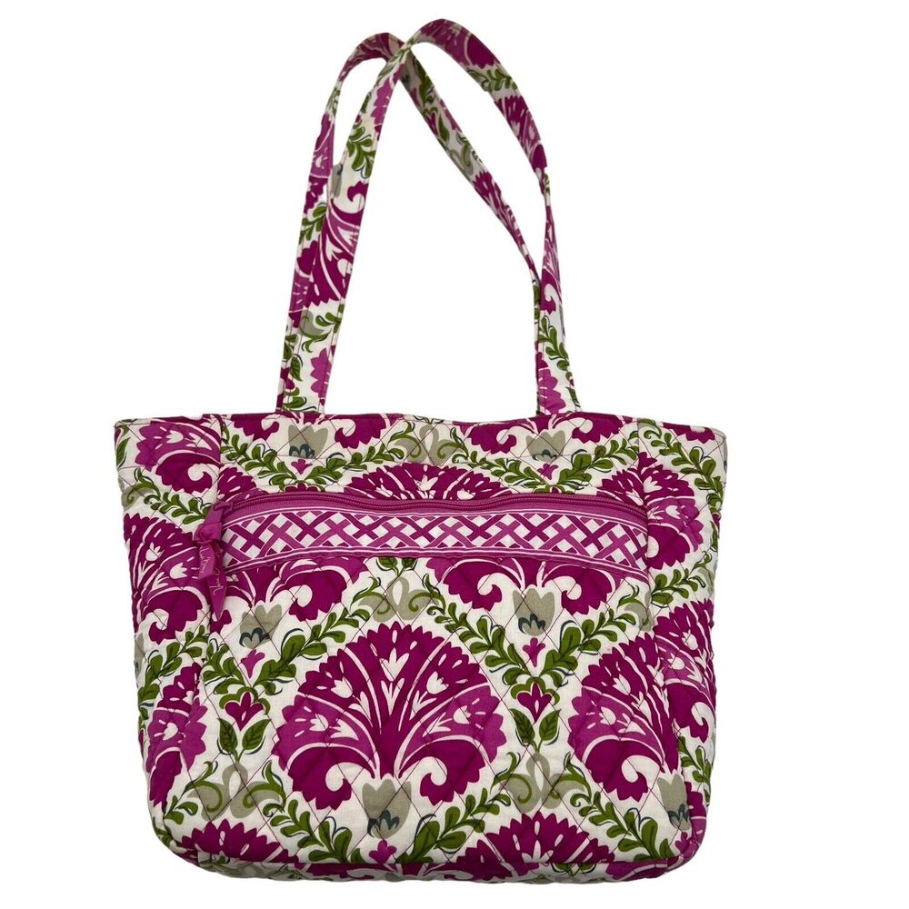 Vera Bradley Tote Julep Tulip Pink Green Indiana Breast Cancer Exclusive 2014